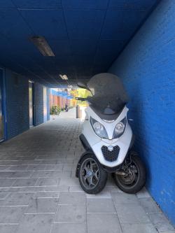 frightened scooter